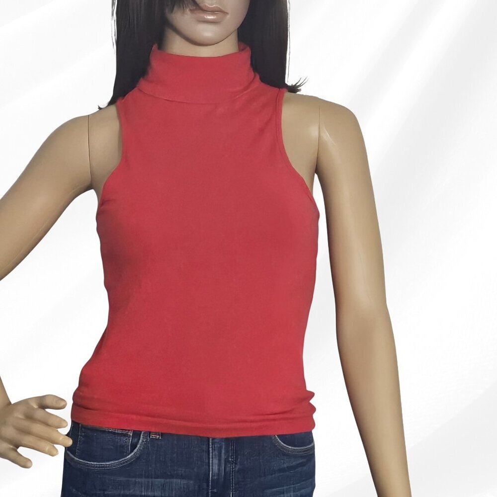 2/$30 French Connection Red Sleeveless Top Size S